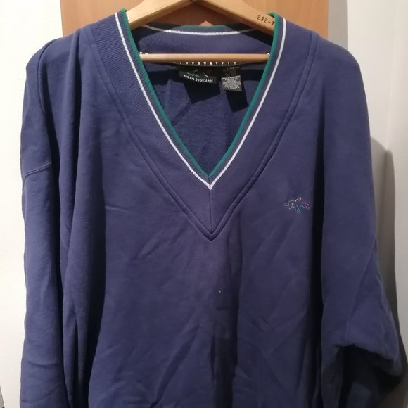 Greg Norman Deep V-Neck Sweater - Picture 1 of 2
